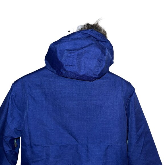 Firefly Jan Purple Winter Coat Girls M Lined Insulated Pockets Faux Fur Hoodie - Picture 7 of 10